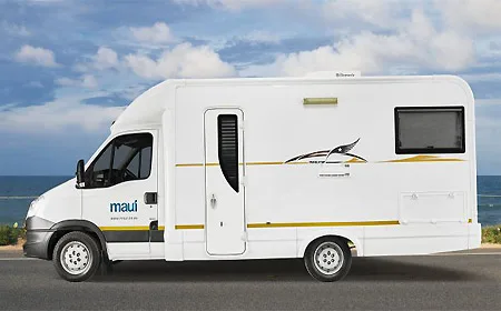 Huur de Maui M4Bi luxe camper voor max 4 personen bij AfrikaOnline.nl