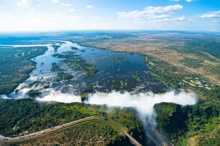 Victoria Falls watervallen Zambia