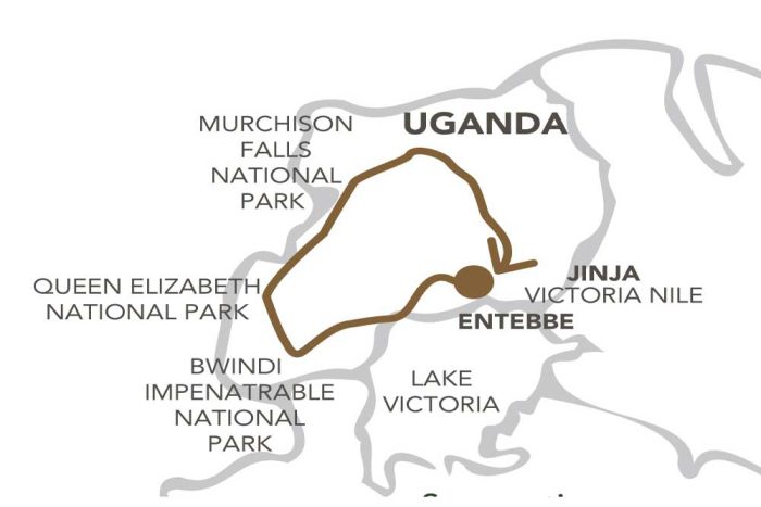 13 dagen Oeganda map