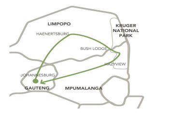 Road Map Kruger Park